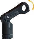 Vorschaubild by,schulz Vorbau Stem Alpha Pro SDS 95 mm schwarz 35,0 Lenkerklemmung