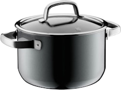 WMF Fusiontec Mineral Fleischtopf mit Glasdeckel, 20 cm, Platinum