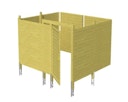 Vorschaubild Skan Holz Abstellraum C8 für Carports - Profilschalung