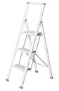 Vorschaubild Wenko Alu-Design Klapptrittleiter 3-stufig, weiß