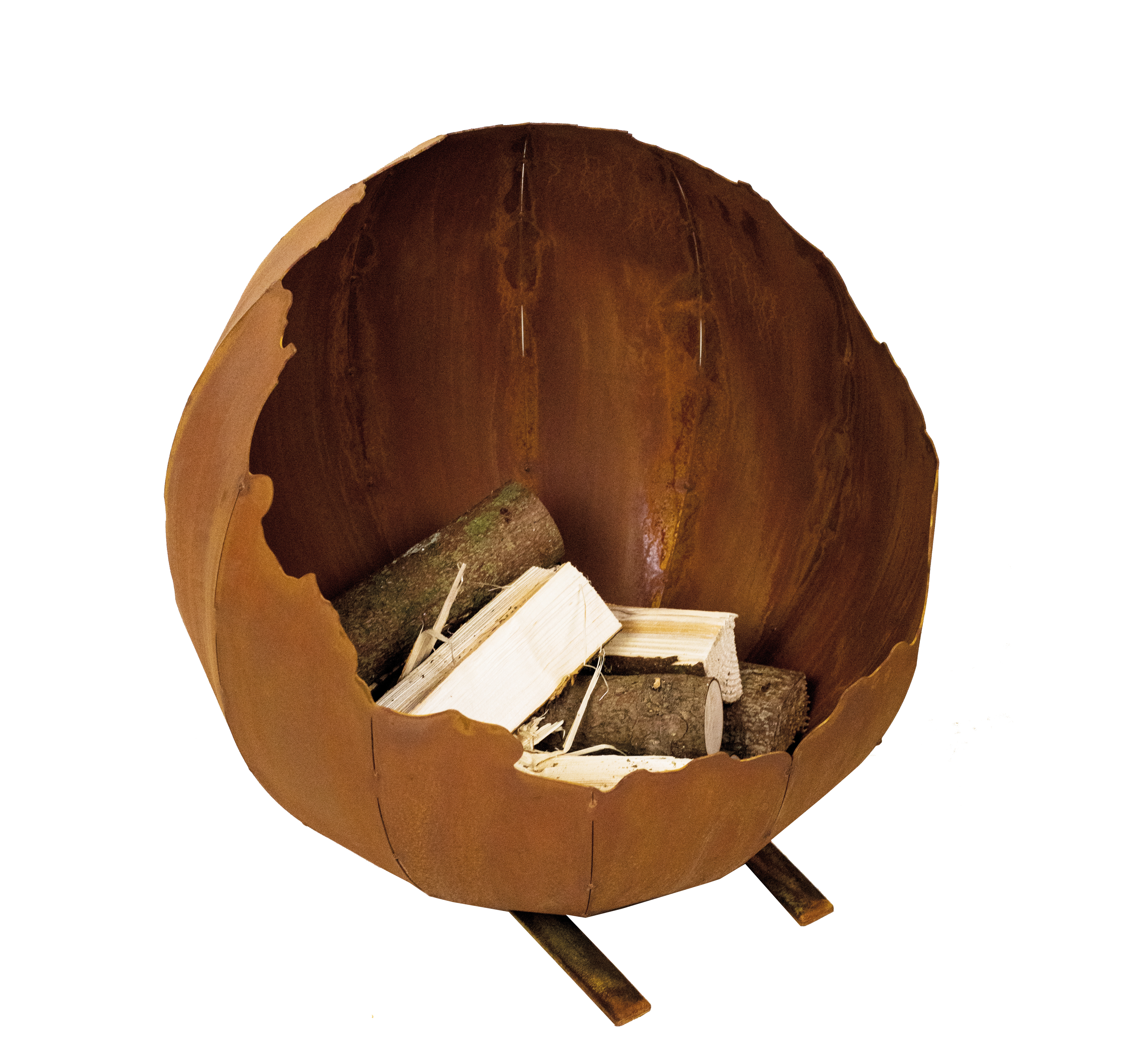 Badeko Feuerkugel ,,Aurora“ in Edelrostoptik