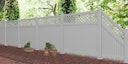 T&J ELDORADO-Line Kunststoffzaun, Grundelement 175 x 180 cm, PVC weiß, kartonverpackt