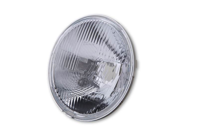 HIGHSIDER smart 7 Zoll Scheinwerfereinsatz H4 geprägtes Glas Mit Standlicht, E-geprüft (1Stck)