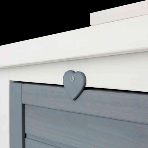 TRIXIE natura Kleintierhaus mit 2 Eingängen 70x45x43cm grau/weiß