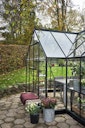 Halls Gewächshaus Garden Room - 12,9 m² inkl. gratis Fundamentrahmen & Fallrohrset
