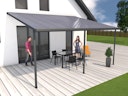 Gutta Standard Terrassendachsystem Typ D/E/F weiß/anthrazit