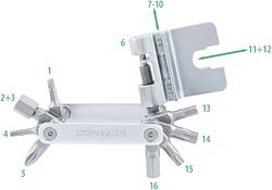 CONTEC Multifunktionswerkzeug TFR - Striker 16 silber