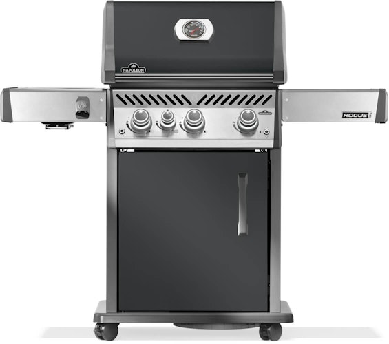 NAPOLEON Gasgrill Rogue Pro 425, SIZZLE ZONE Seitenbrenner, Charcoal Grau