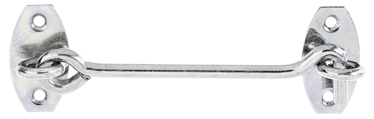 Alberts® Sturmhaken,a.Platte,galvanisch verzinkt dickschichtpassiviert,z.Einschrauben,Haken ⌀5,8 mm,Karte à 1St. 903855