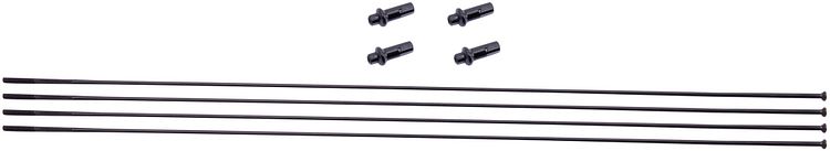 Fulcrum Speichensatz Edelstahl schwarz V.R. rechts