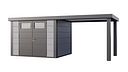 Vorschaubild Telluria Metallgerätehaus Classico 3024 mit 280 cm Seitendach large