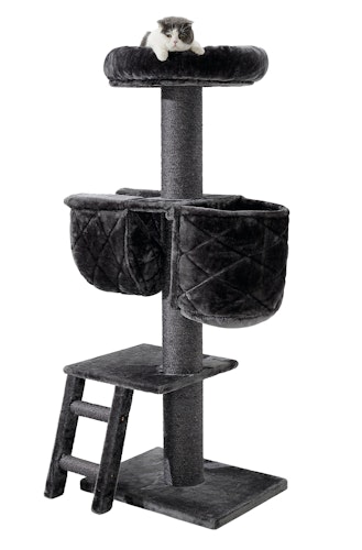 NOBBY Kratzbaum "JURI" dunkelgrau; 60 x 45 x 158 cm