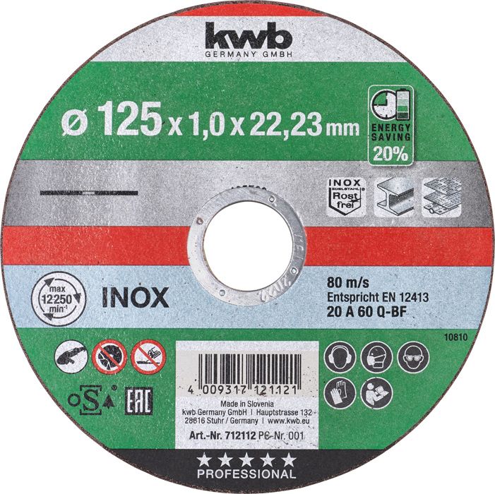 kwb Akku Top SPEED Tr-Schei dünn 125x1,0 712112