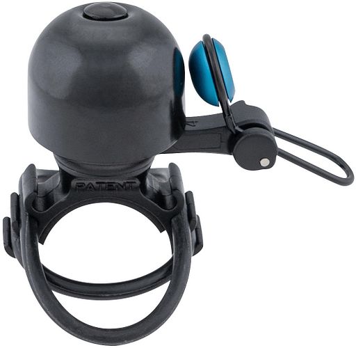 CONTEC Klingel Diamond Bing schwarz/blau Universal-Lenkerhalterung