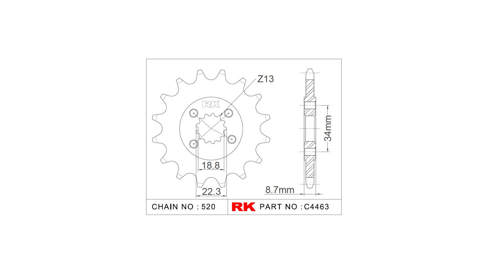 RK Antriebsritzel C4463