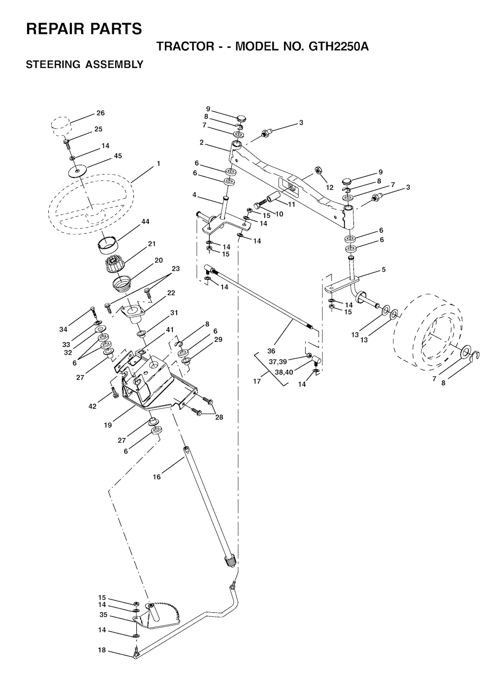 Explosionszeichnung Ersatzteile