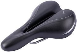 CONTEC Sattel Elliptic + schwarz/silber Herren, L 280 x B 181 mm