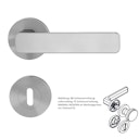 Vorschaubild Griffwerk Wechselgarnitur MINIMAL MODERN SIEGER DESIGN - Samtgrau, Kaschmirgrau, Graphitschwarz