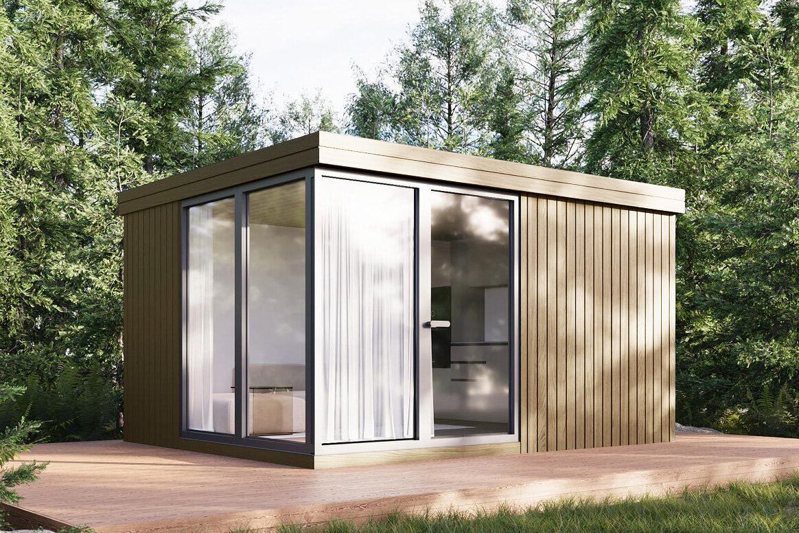 Wolff Finnhaus Design-Gartenhaus Wilna 4434 isolierverglast - 94 mm  