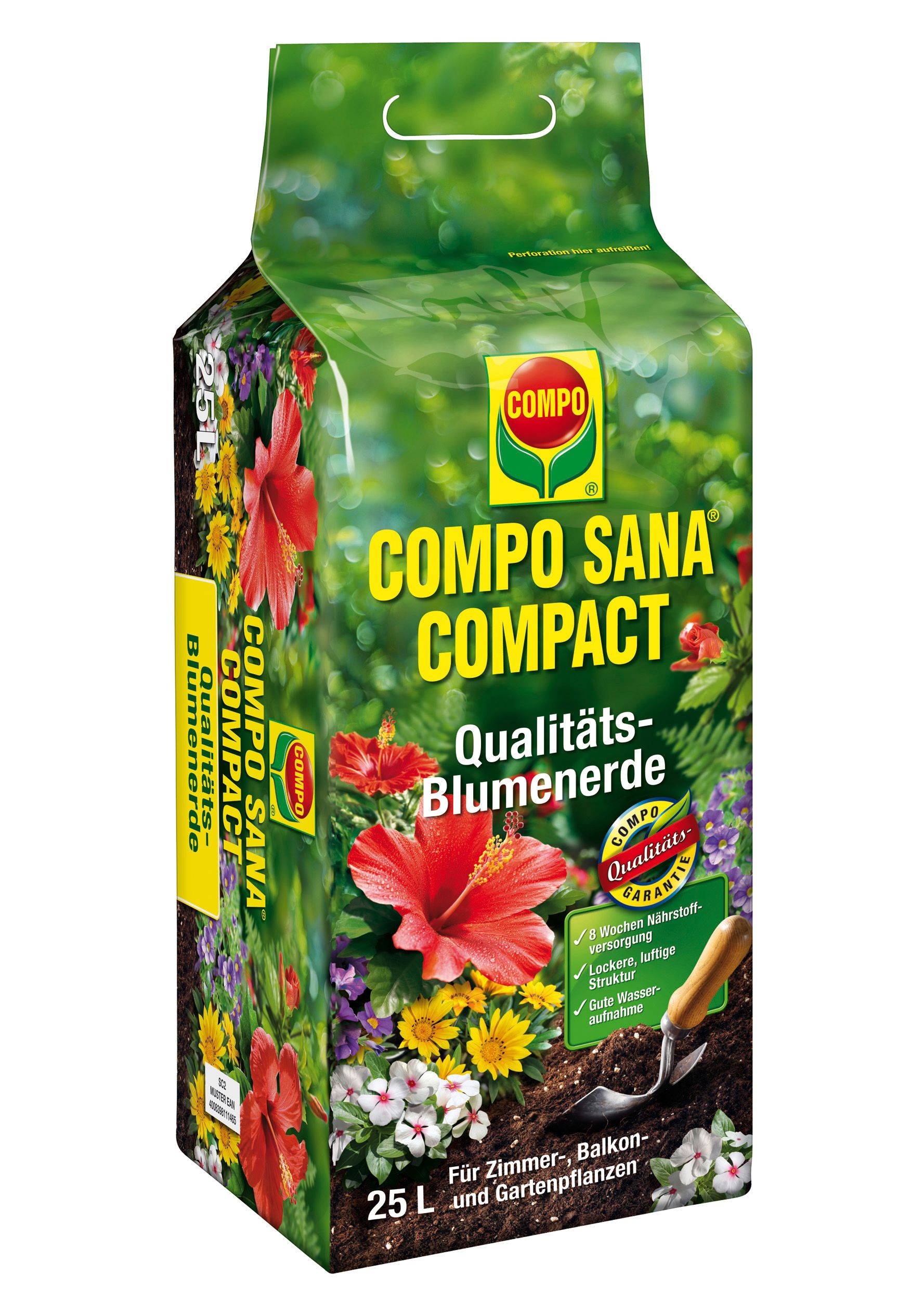 COMPO SANA COMPACT Qualitäts-Blumenerde 25 L