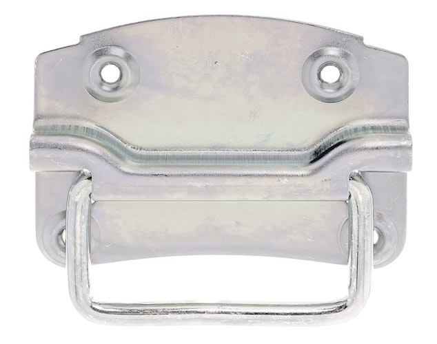 Alberts® Kistengriff, galvanisch verzinkt dickschichtpassiviert, Platte BxH 120x85 mm, Tiefe 12 mm 347536