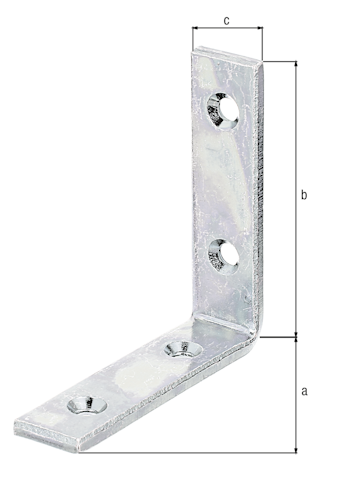 Alberts® Balkenwinkel, galvanisch verzinkt dickschichtpassiviert, TxHxB 80x80x20 mm 333058