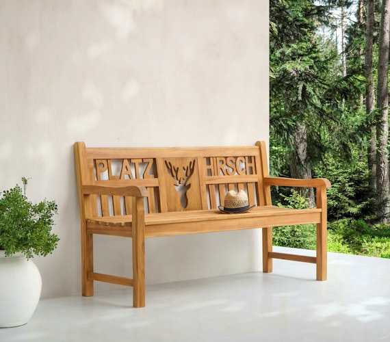 Garden Pleasure Bank PLATZHIRSCH, Teak
