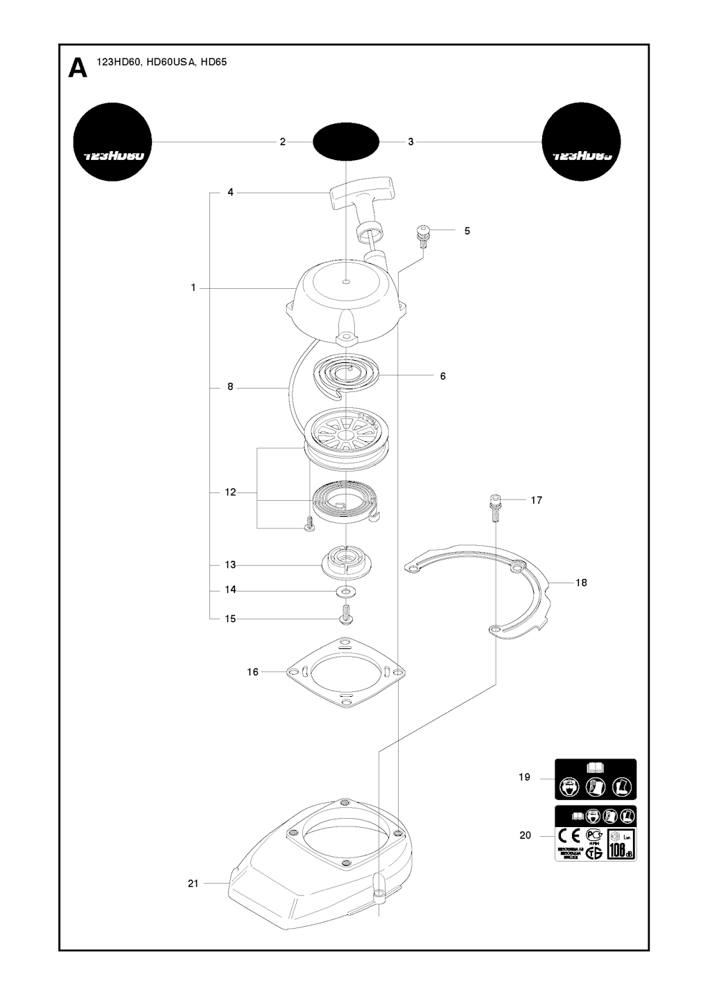 Explosionszeichnung Ersatzteile