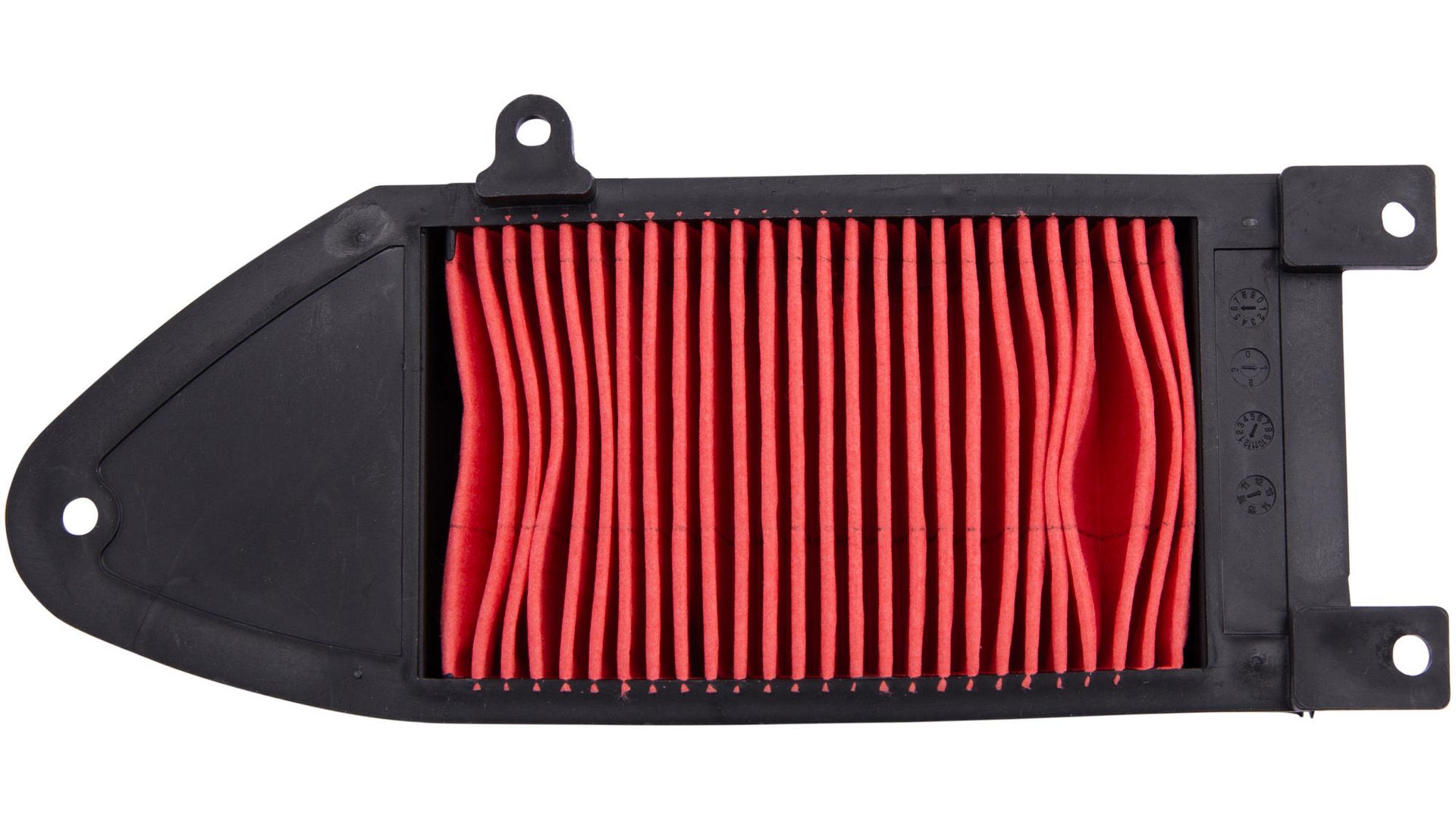 Spec X Luftfilter 205×82 mm Schwarz/Rot