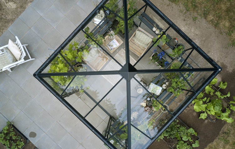 Halls Gewächshaus Qube Square - 6,3 m²