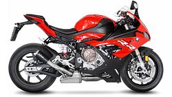 LeoVince SLIP-ON Edelstahl SBK LV-10 Schwarz für BMW S 1000 R / RR
