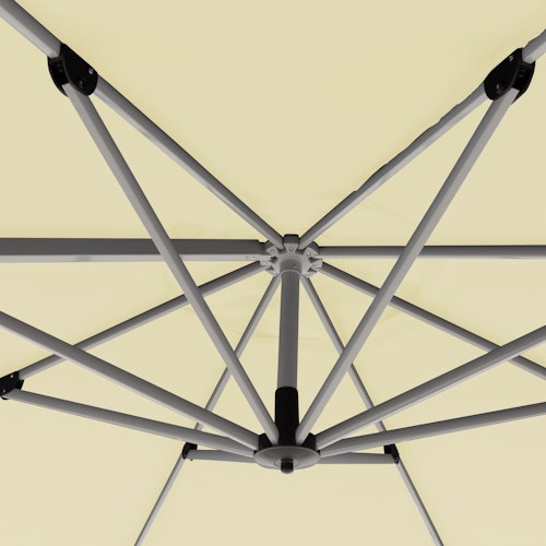 doppler Pendelschirm ACTIVE 370, Aluminium Grau / 100 % Polyester 200 g/m²