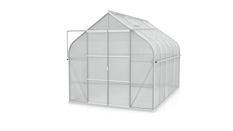 Vitavia Gewächshaus Dione/Diana 8300 inkl. 2 Dachfenster und Stahlfundamentrahmen - 8,3 m²