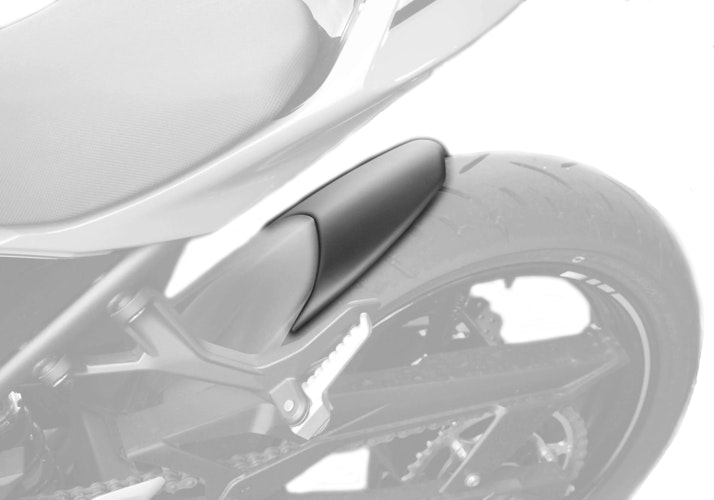 BODYSTYLE Hinterradabdeckungsverlängerung ABS Kunststoff schwarz-matt für KAWASAKI Ninja 400, Ninja 500 SE, Z400, Z500 / SE