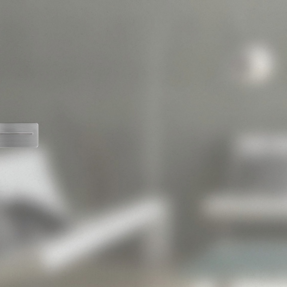 GRIFFWERK Ganzglasschiebetüre SNOWWHITE-501 PURE WHITE ESG