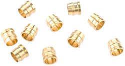 CONTEC Leitungsanschluss Disc Stop Tektro gold Klemmring (Olive), Set &agrave, 10 Stück