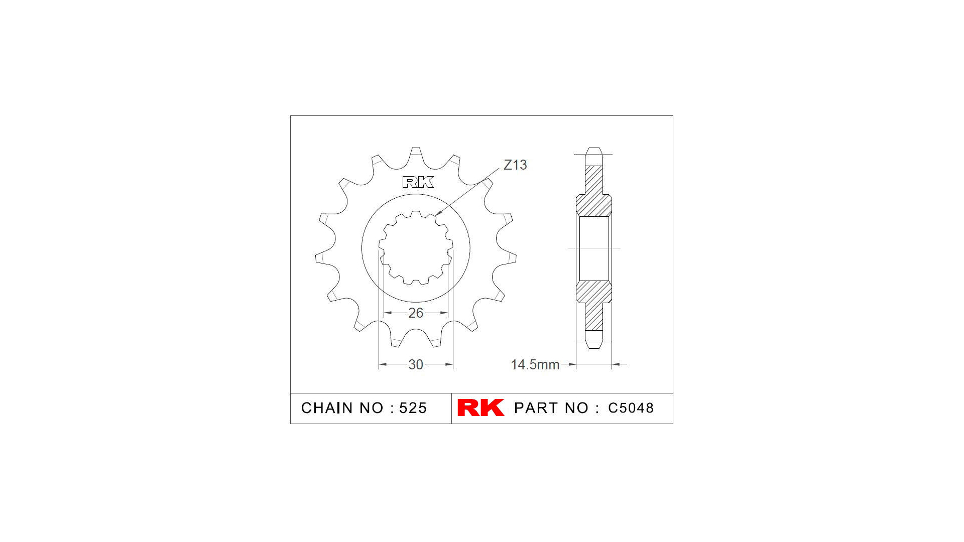 RK Antriebsritzel C5048