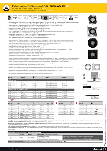 DotSpot bmd r hc; 3 W; 3000 K; 6°; 10m