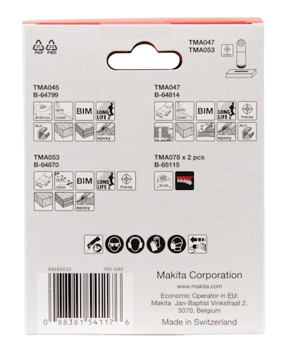 Makita Multifunktionswerkzeug Schreiner-Set B-67511