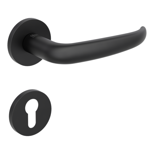 Griffwerk VAYA 194 ALDA fast2fix Fast2Fix GK3 Rosetten rund Profilzylinder Graphitschwarz