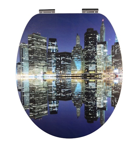 MDF High Gloss WC Sitz SKY LINE mit Absenkautomatik