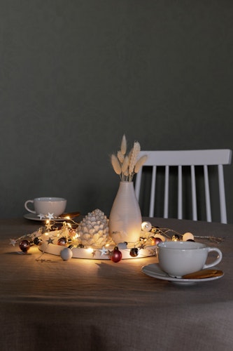 Konstsmide Weihnachtsbeleuchtung  LED Dekolichterkette Perlen bunt