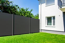 Alberts® Alu Sichtschutz Palitio als Set, Profilhöhe 300 mm, zum Aufschrauben