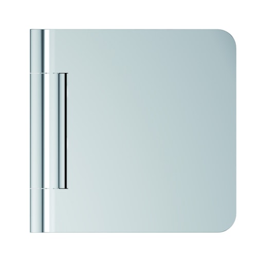 GRIFFWERK Ganzglastürbeschlagset GATE SIEGER DESIGN-Edelstahl poliert mit Magnet