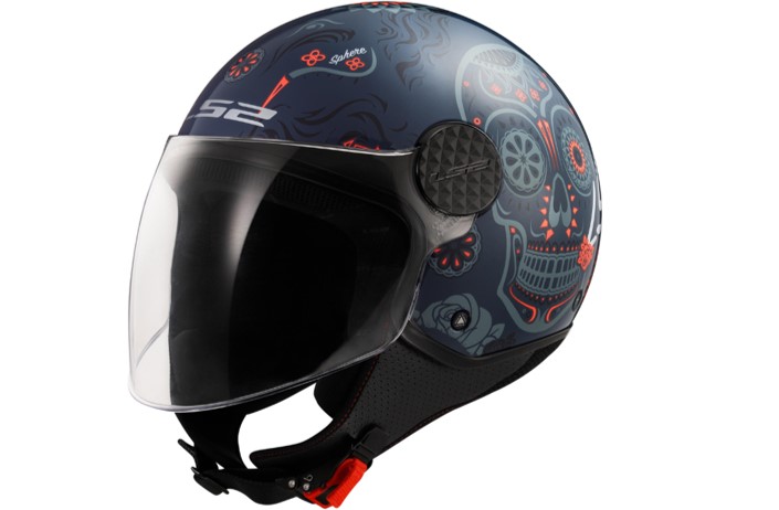 LS2 Helm OF558 Sphere Lux II M Blau / Orange Lux Maxca