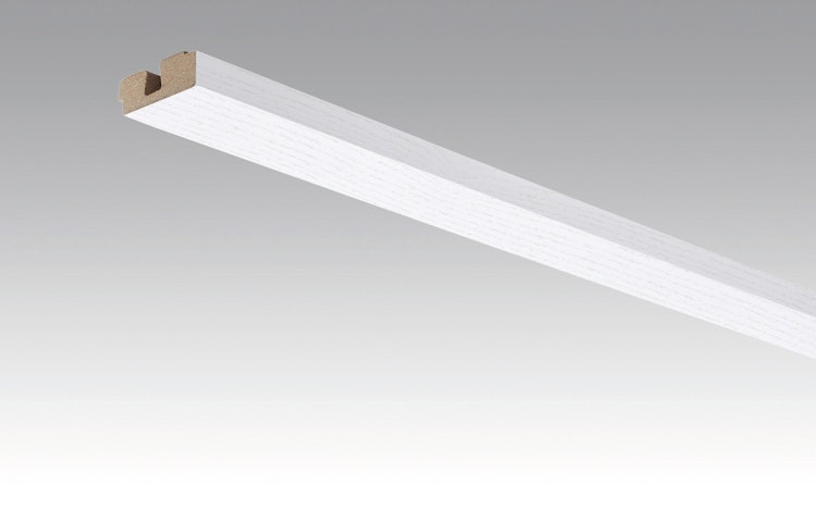 RESTPOSTEN SALE MEISTER Vierkant-Deckenabschlussleiste 15/40 mm Classic-Weiß 087 - 2380 mm