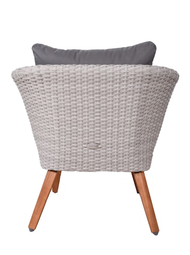 Garden Pleasure Loungeset ARONA, Polyrattan / Akazie / Kissen 100 % Polyester