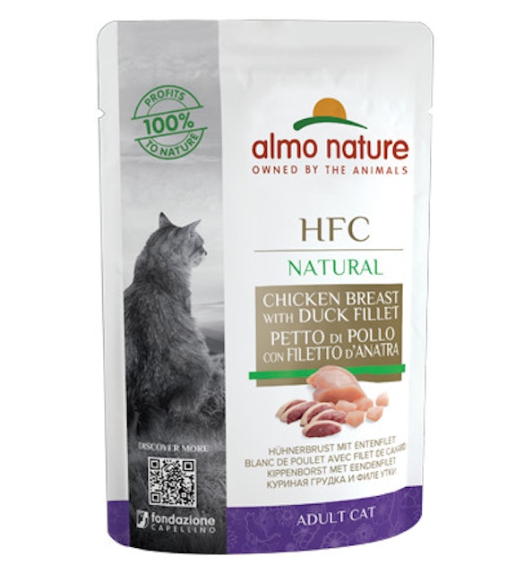 Almo Nature HFC Raw Pack 55g Beutel KatzennassfutterVorschaubild