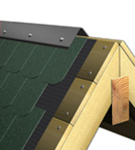 Aluminium Firstabdeckung für Satteldächer anthrazit (1 Stück á 2 m)