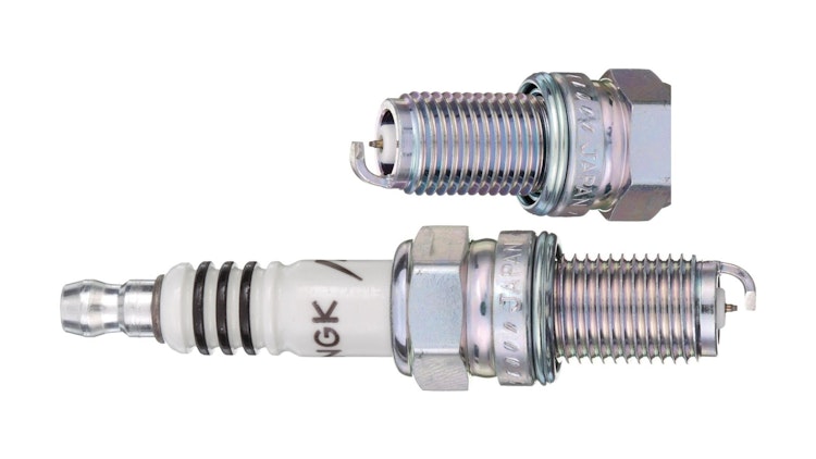 NGK Zündkerze DCR8EIX, Iridium, Schlüsselweite 16, Zündkerze Gruppe D, Gewindedurchmesser 12 mm